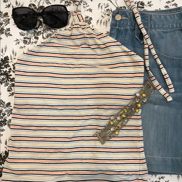 LOFT Striped Halter Top - Picture 5 of 5